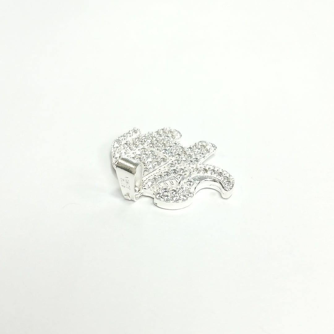 DIJE ELEFANTE C/CIRCONIAS PLATA .925 5.4 GR (NUEVO)