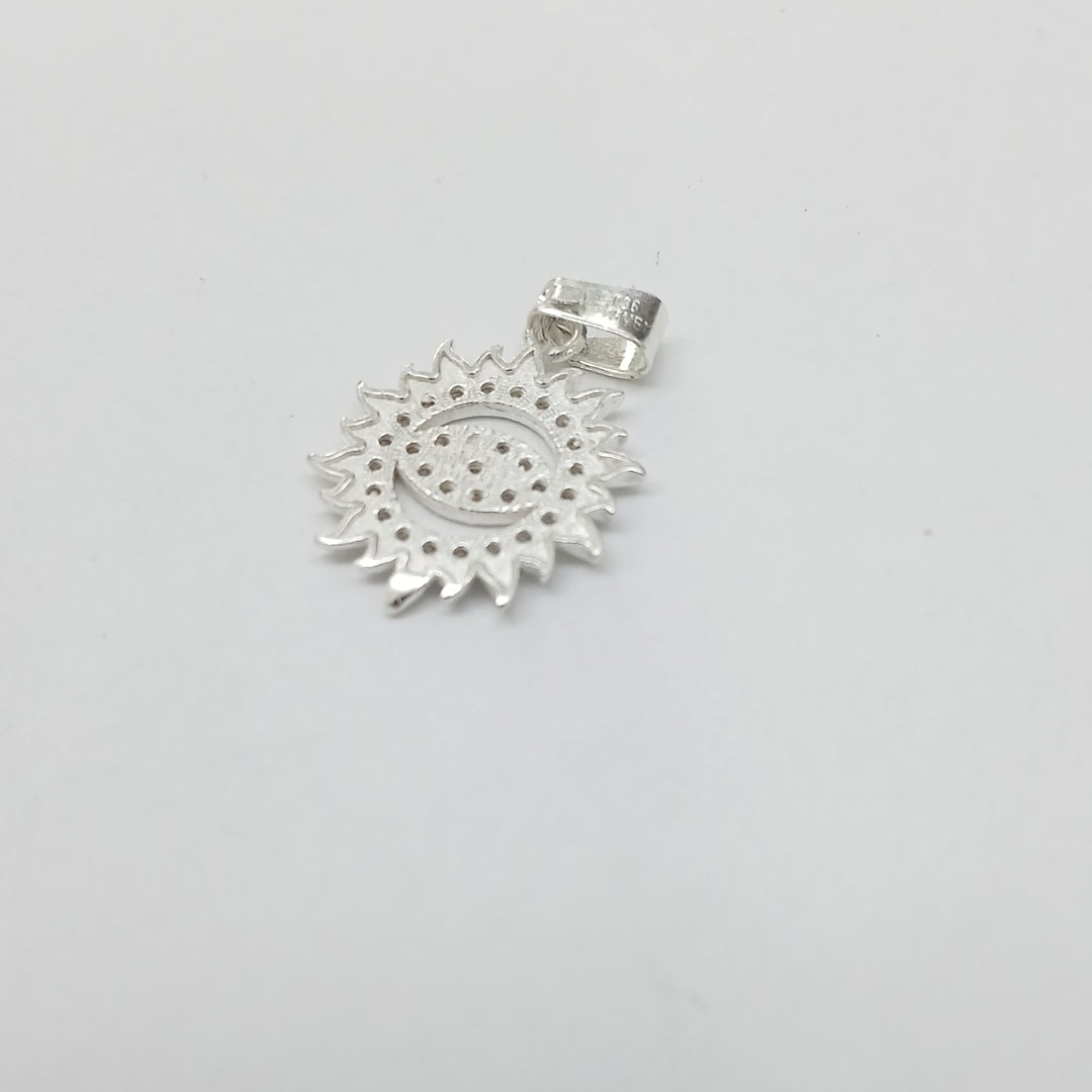DIJE OJO MAGICO CON CIRCONIAS PLATA .925 2 GR (NUEVO)
