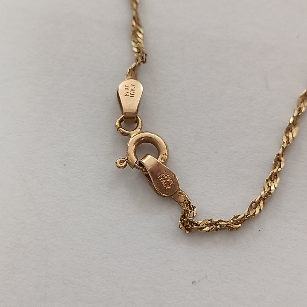 CADENA,DIJE ORO 14 K 3,80 GRMS (SEMINUEVO)