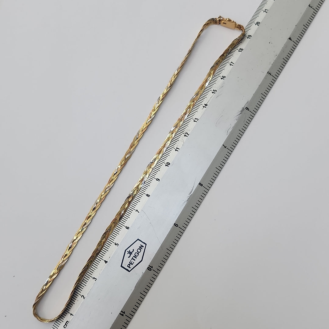 GARGANTILLA ORO COMBINADO 14 K 7,10 GRMS (SEMINUEVO)