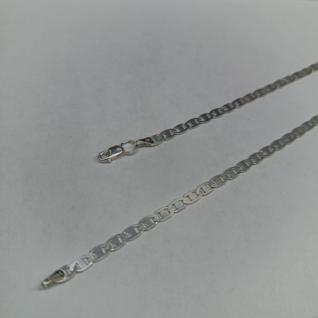 CADENA TEJIDO GUCHI PLATA .925 60 CM 8.9 GR (NUEVO)
