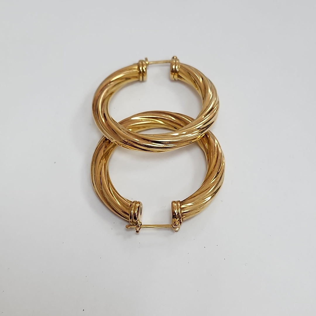 ARRACADAS PAR ORO 14 K 11.2 GRMS (SEMINUEVO)