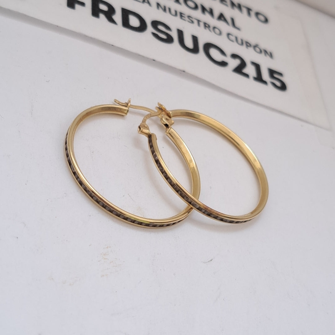 ARRACADAS PAR ORO 10 K 3,50 GRMS (SEMINUEVO)