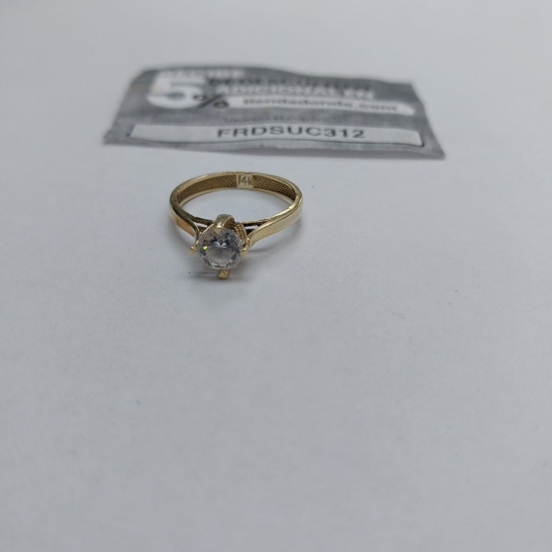 SOLITARIO ORO 14 K 1.8 GRMS (SEMINUEVO)