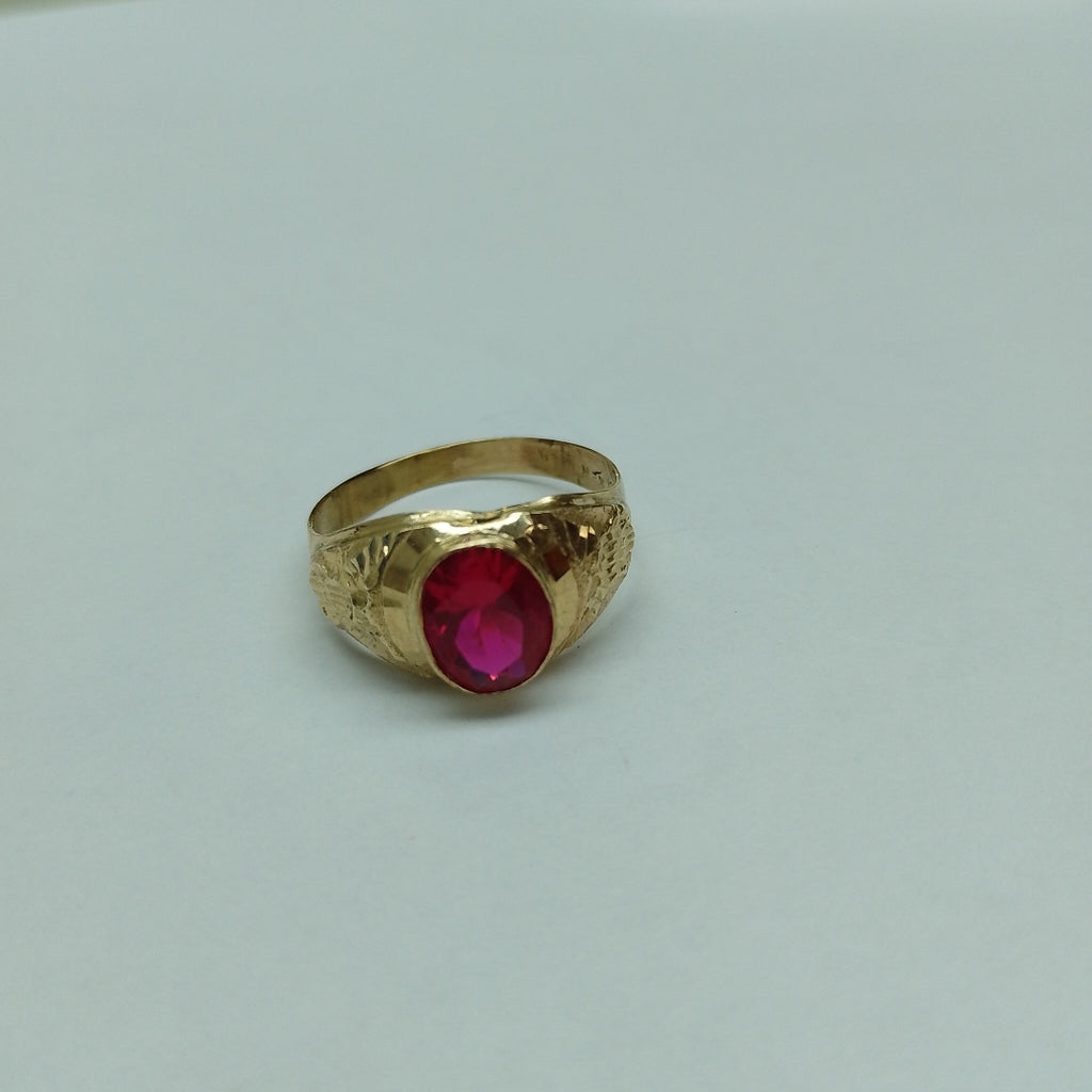 ANILLO DE GRADUACIÓN ORO 10 K 2.6 GRMS (SEMINUEVO)