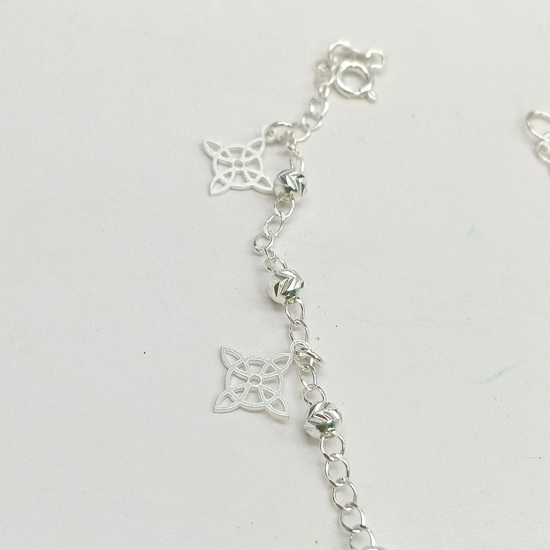 PULSERA TEJIDO ESPECIAL PLATA .925 18 CM 3.2 GR (NUEVO)
