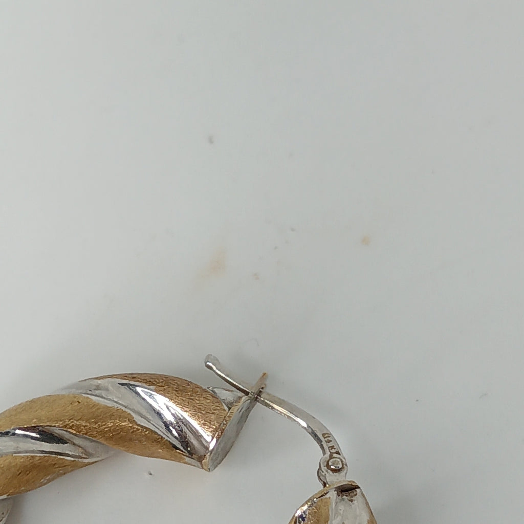 ARRACADAS PAR ORO,ORO BLANCO 14 K 6,10 GRMS (SEMINUEVO)