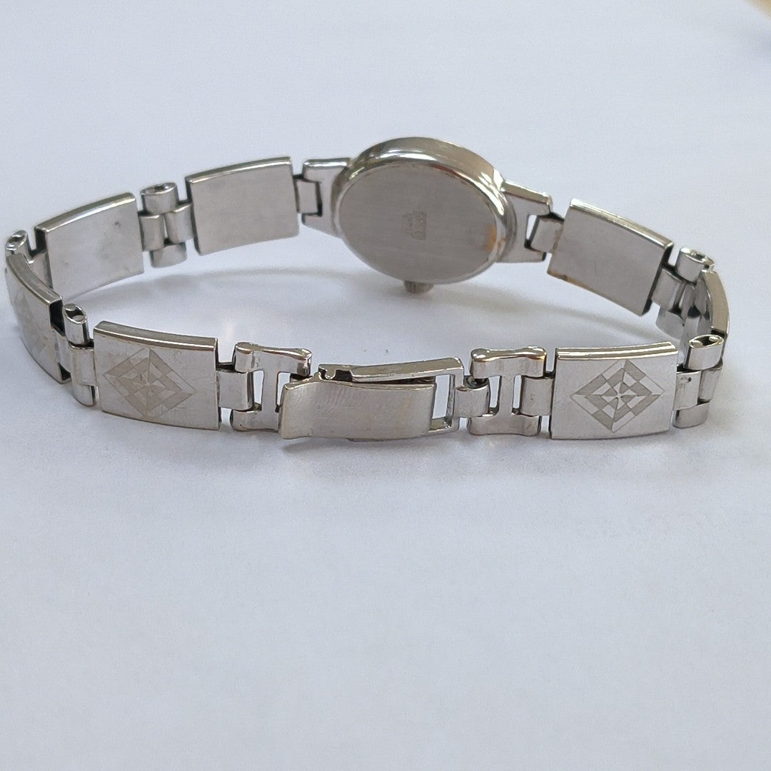 RELOJ CAJA Y PULSO ORO ORO, ORO BLANCO 14 K 25.9 GRMS (SEMINUEVO)