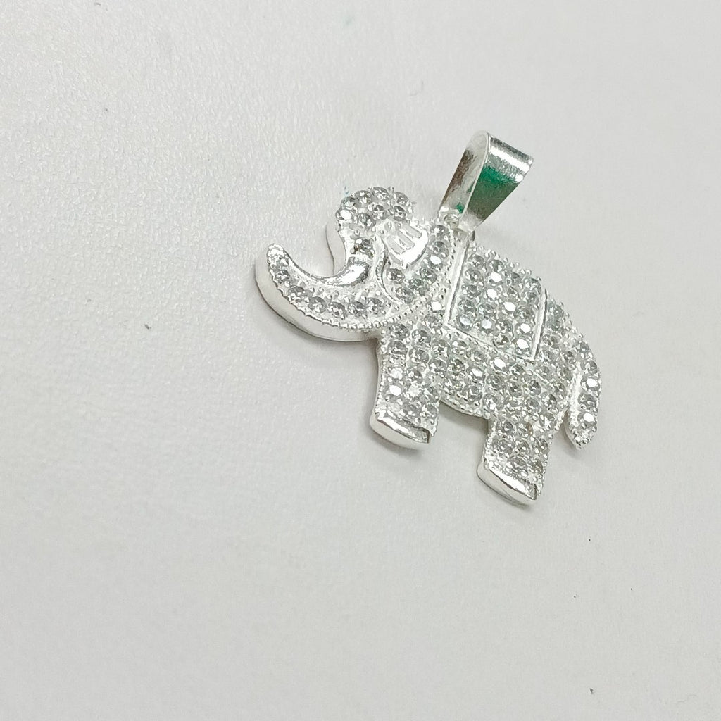 DIJE ELEFANTE C/CIRCONIAS PLATA .925 5.2 GR (NUEVO)