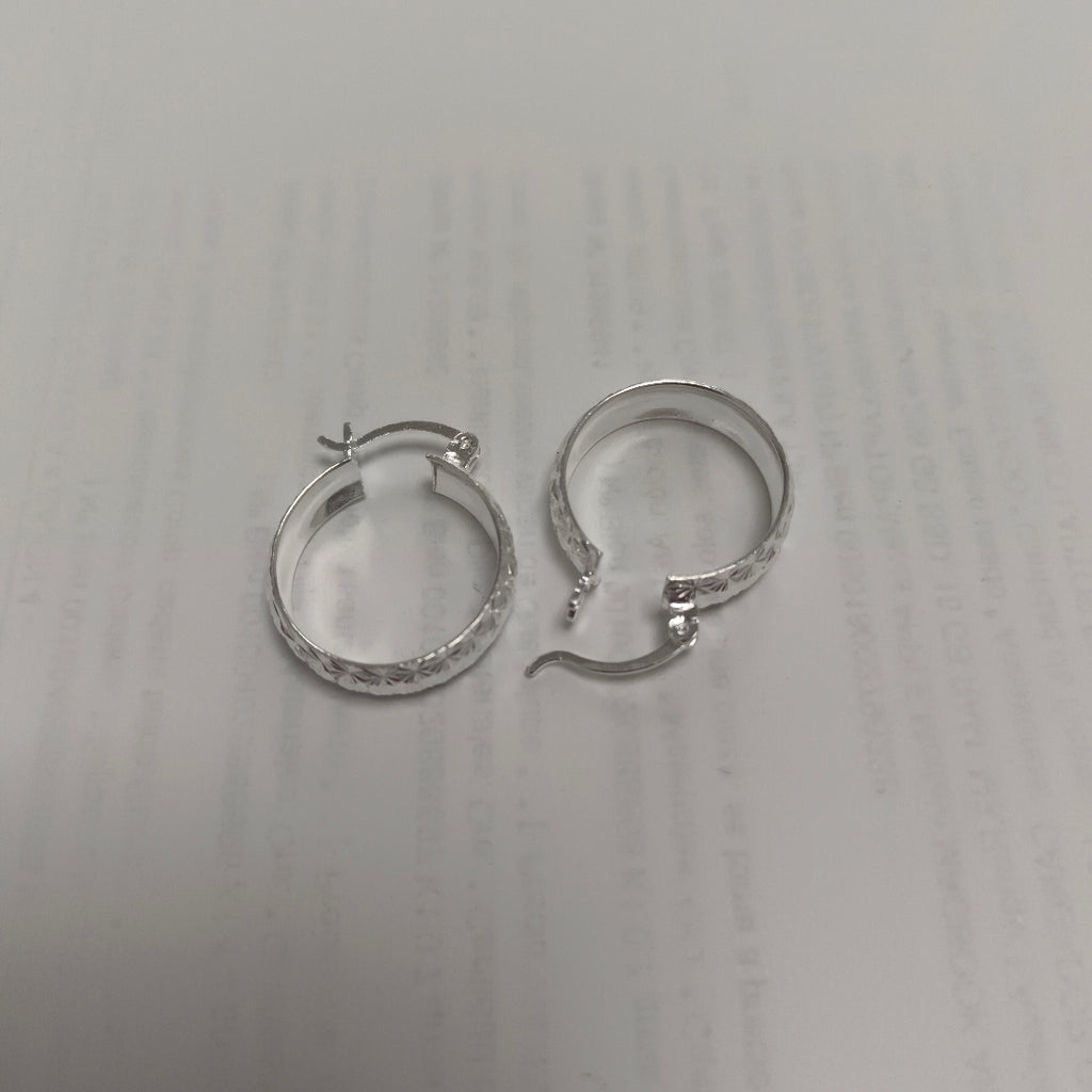 PAR ARRACADAS FACETADAS PLATA .925 3.4 GR (NUEVO)