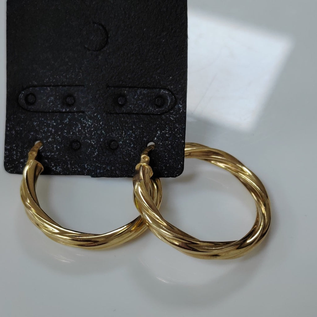ARRACADAS PAR ORO 14 K 3,00 GRMS (SEMINUEVO)