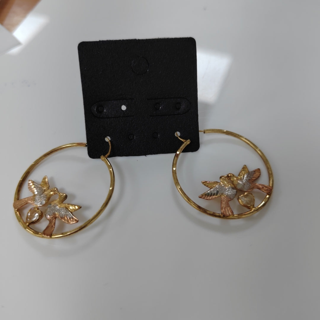 ARRACADAS PAR ORO 14 K 4,50 GRMS (SEMINUEVO)