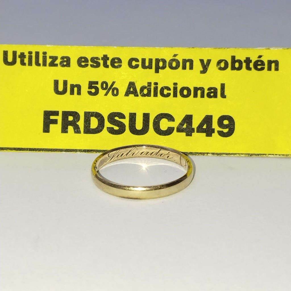 ARGOLLA ORO 14 K 1,20 GRMS (SEMINUEVO)