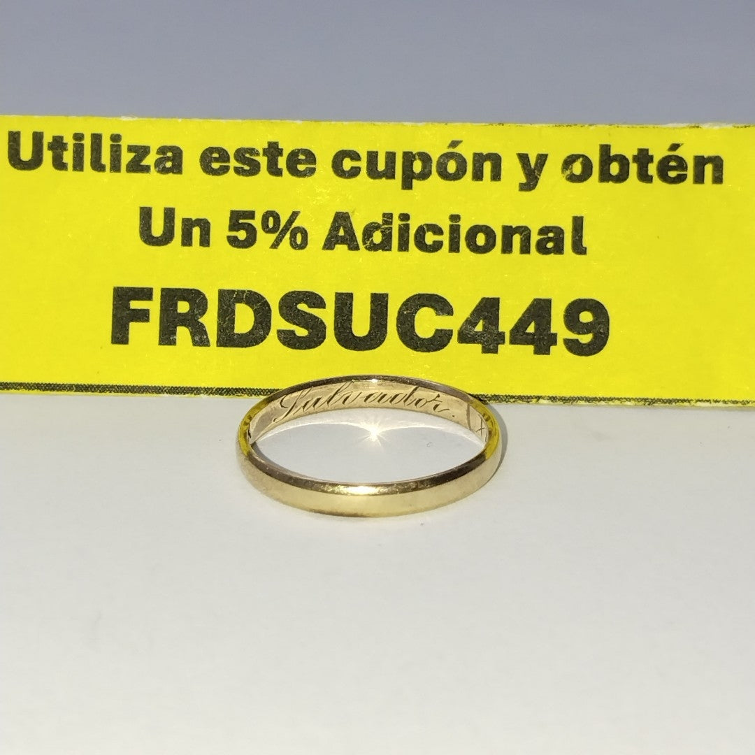 ARGOLLA ORO 14 K 1,20 GRMS (SEMINUEVO)