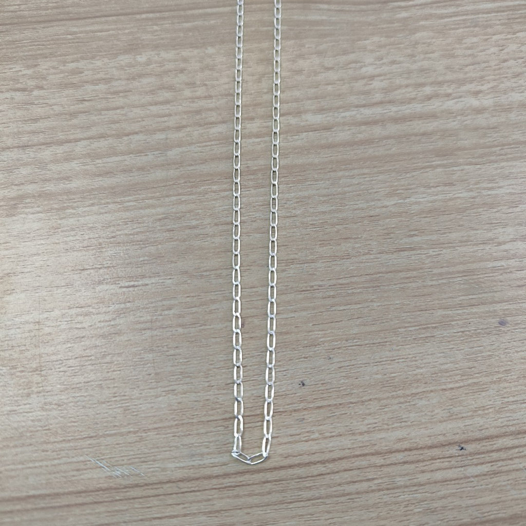 CADENA TEJIDO ESLABONES PLATA .925 55 CM 2.9 GR (NUEVO)