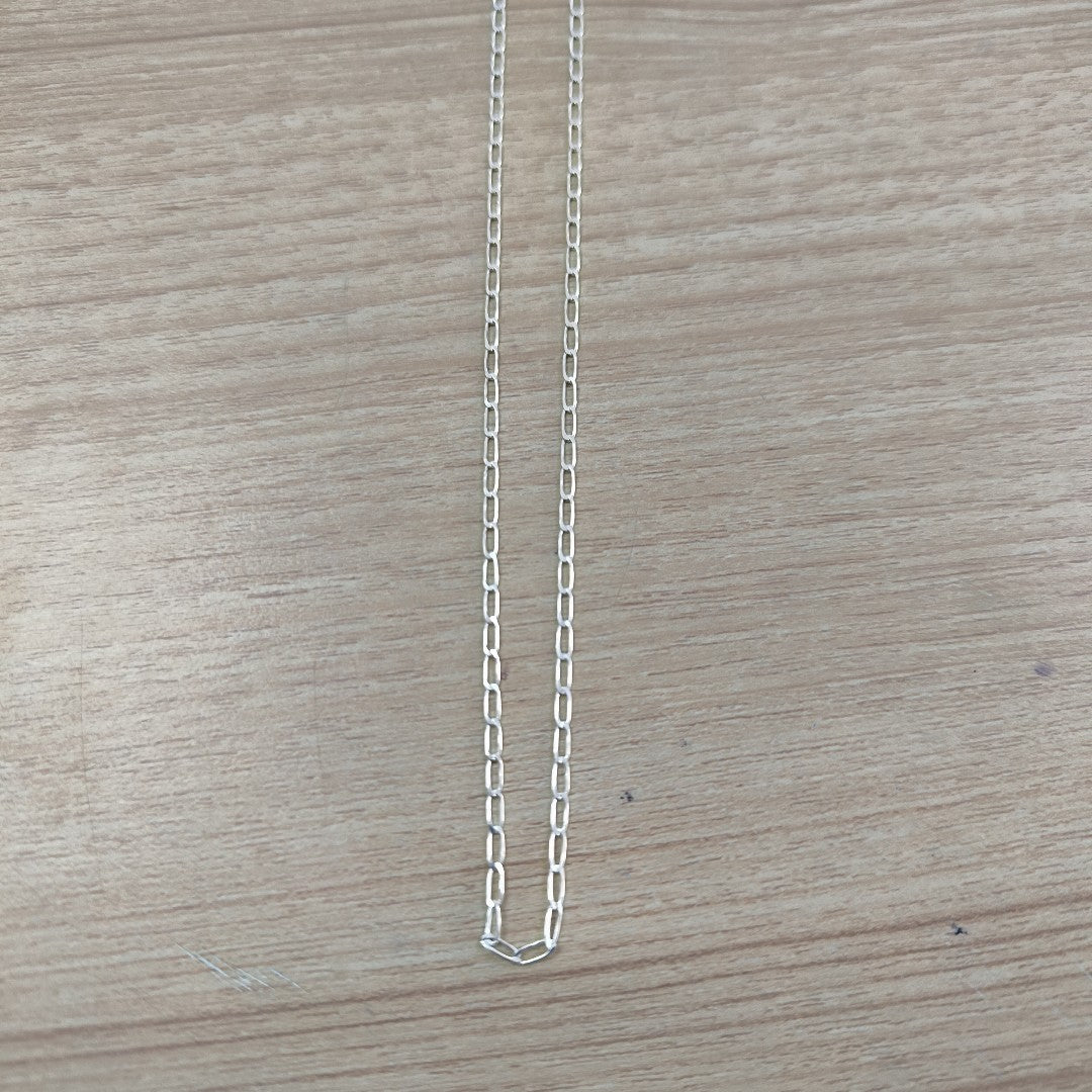CADENA TEJIDO ESLABONES PLATA .925 55 CM 2.9 GR (NUEVO)