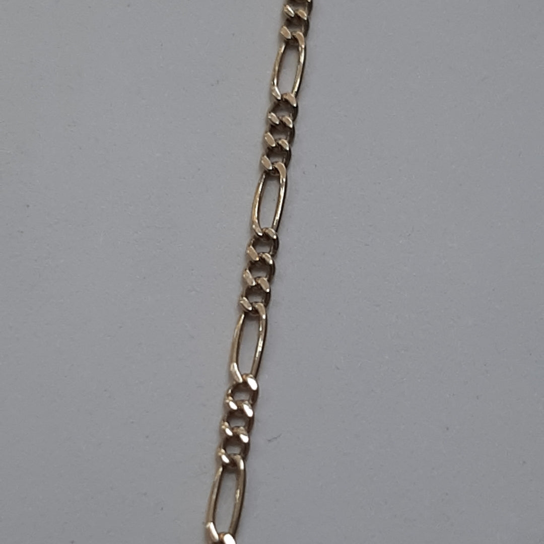 CADENA, MEDALLA RELIGIOSA ORO 10 K 4.6 GRMS (SEMINUEVO)