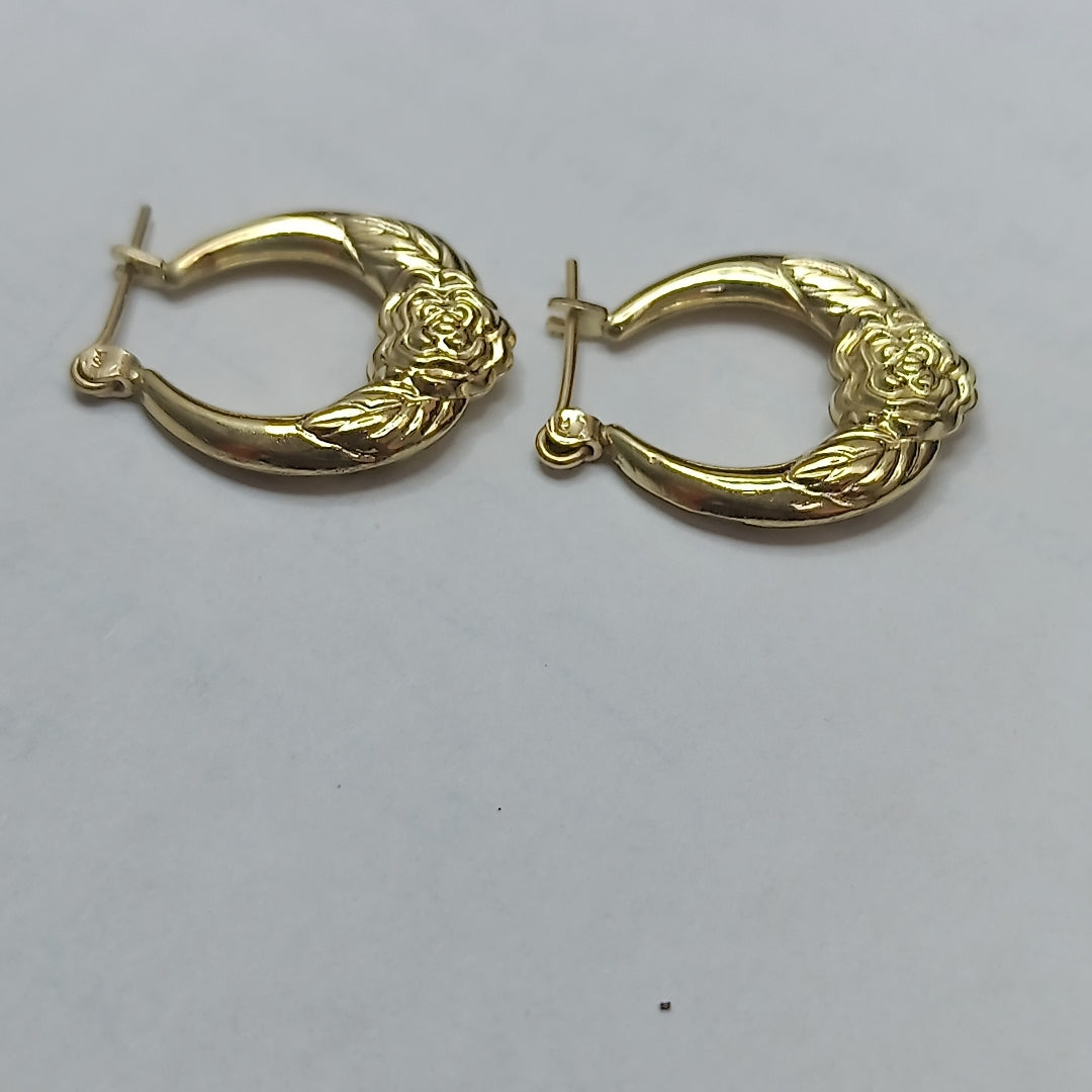 ARRACADAS PAR ORO 14 K 1.6 GRMS (SEMINUEVO)
