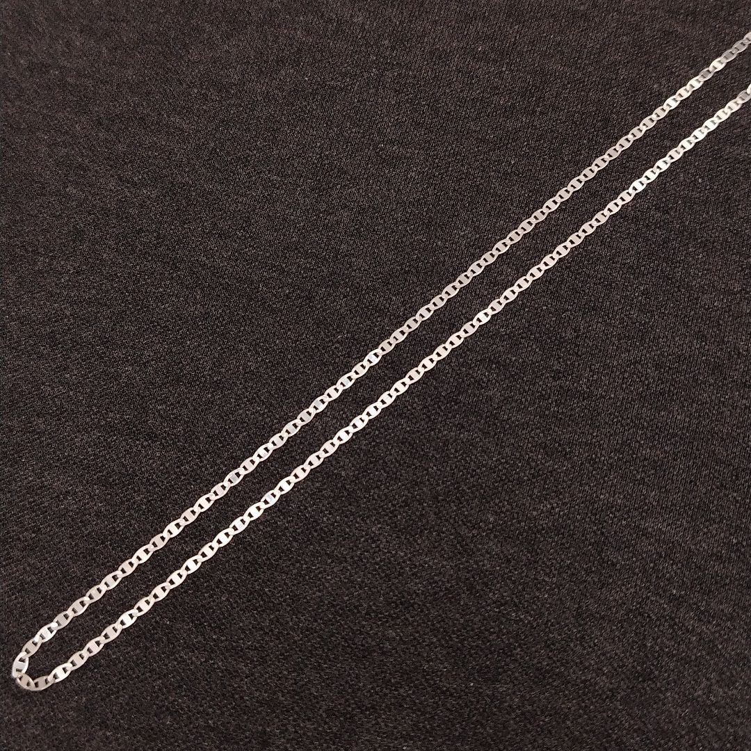CADENA TEJIDO ESPEJO PLATA .925 55 CM 3.7 GR (NUEVO)