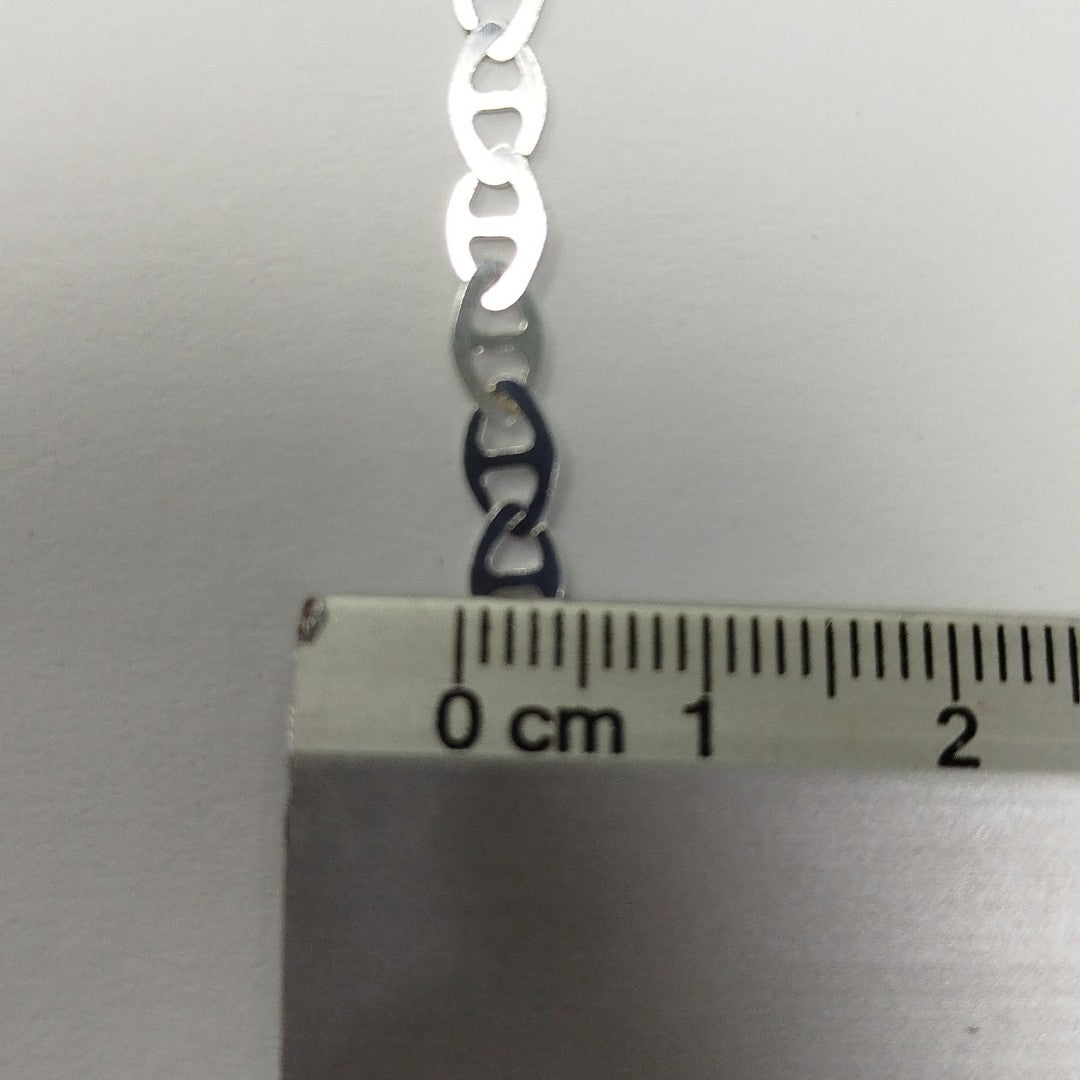 PULSERA TEJIDO GUCHI PLATA .925 18 CM 2.7 GR (NUEVO)
