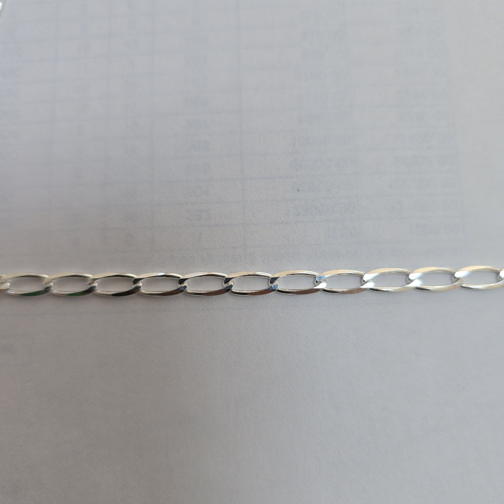 CADENA TEJIDO ESLABONES PLATA .925 55 CM 10.1 GR (NUEVO)