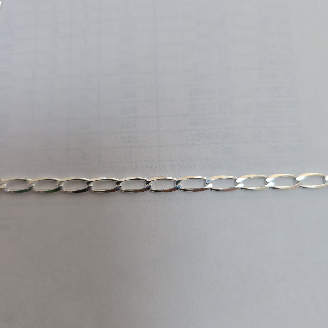 CADENA TEJIDO ESLABONES PLATA .925 55 CM 10.1 GR (NUEVO)