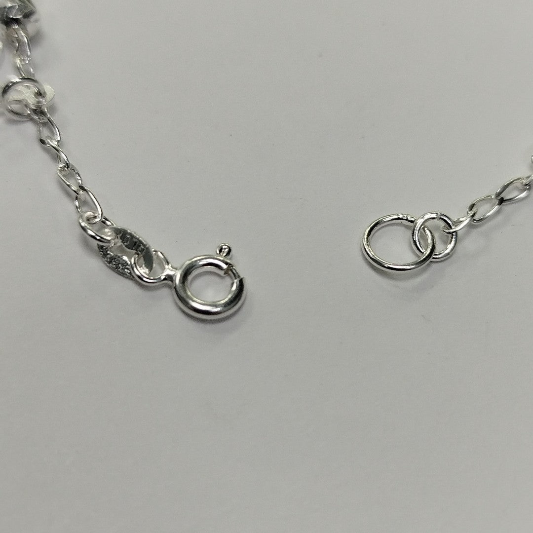 PULSERA TEJIDO ESPECIAL PLATA .925 18 CM 2.9 GR (NUEVO)
