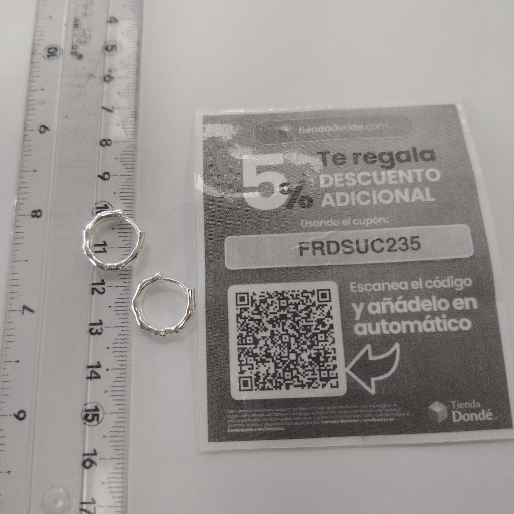 ARRACADAS ESPECIAL PLATA .925 3 GR (NUEVO)
