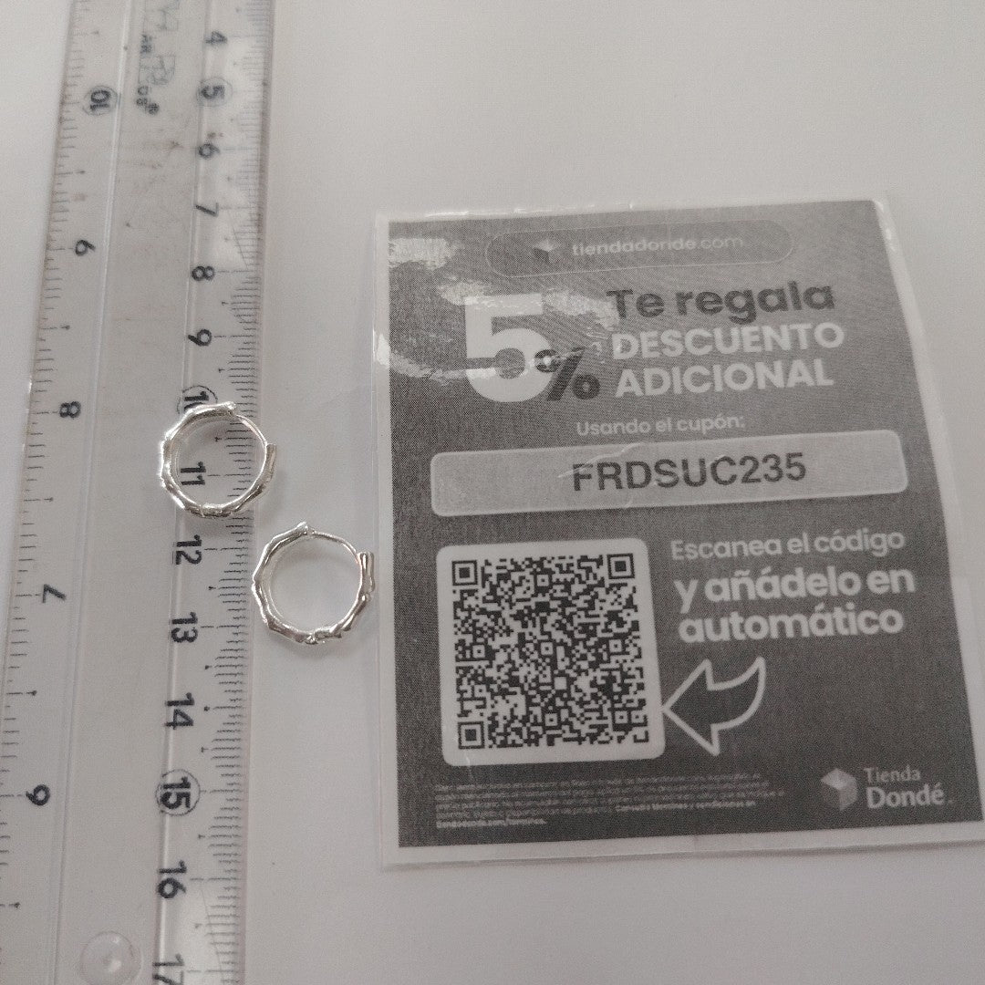 ARRACADAS ESPECIAL PLATA .925 3 GR (NUEVO)