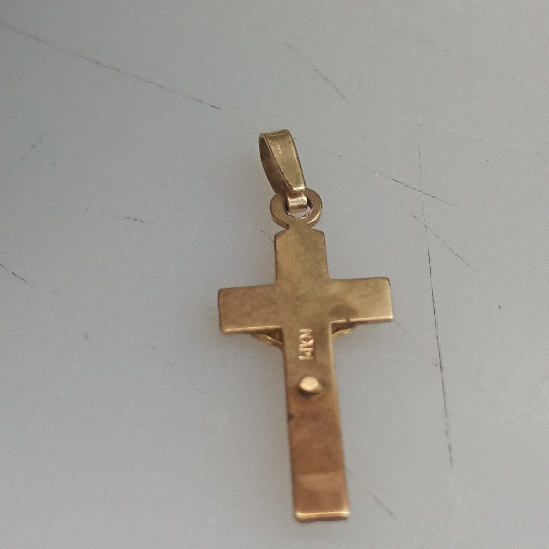 CRISTO, DIJE ORO 14 K 0.9 GRMS (SEMINUEVO)