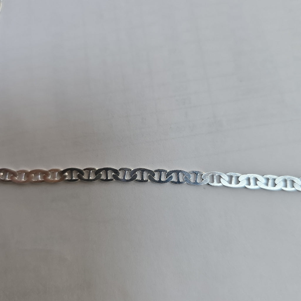 CADENA TEJIDO GUCHI PLATA .925 55 CM 12.8 GR (NUEVO)