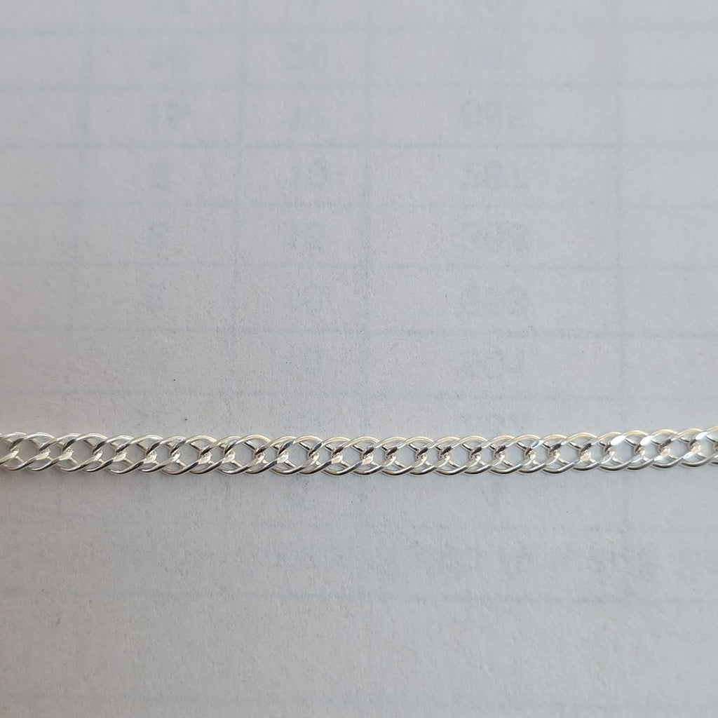 CADENA TEJIDO ESLABONES PLATA .925 50 CM 3.7 GR (NUEVO)