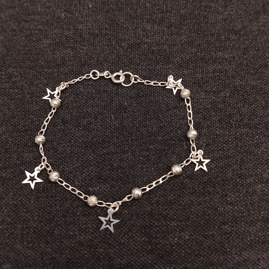 PULSERA TEJIDO ESPECIAL PLATA .925 18 CM 2.7 GR (NUEVO)