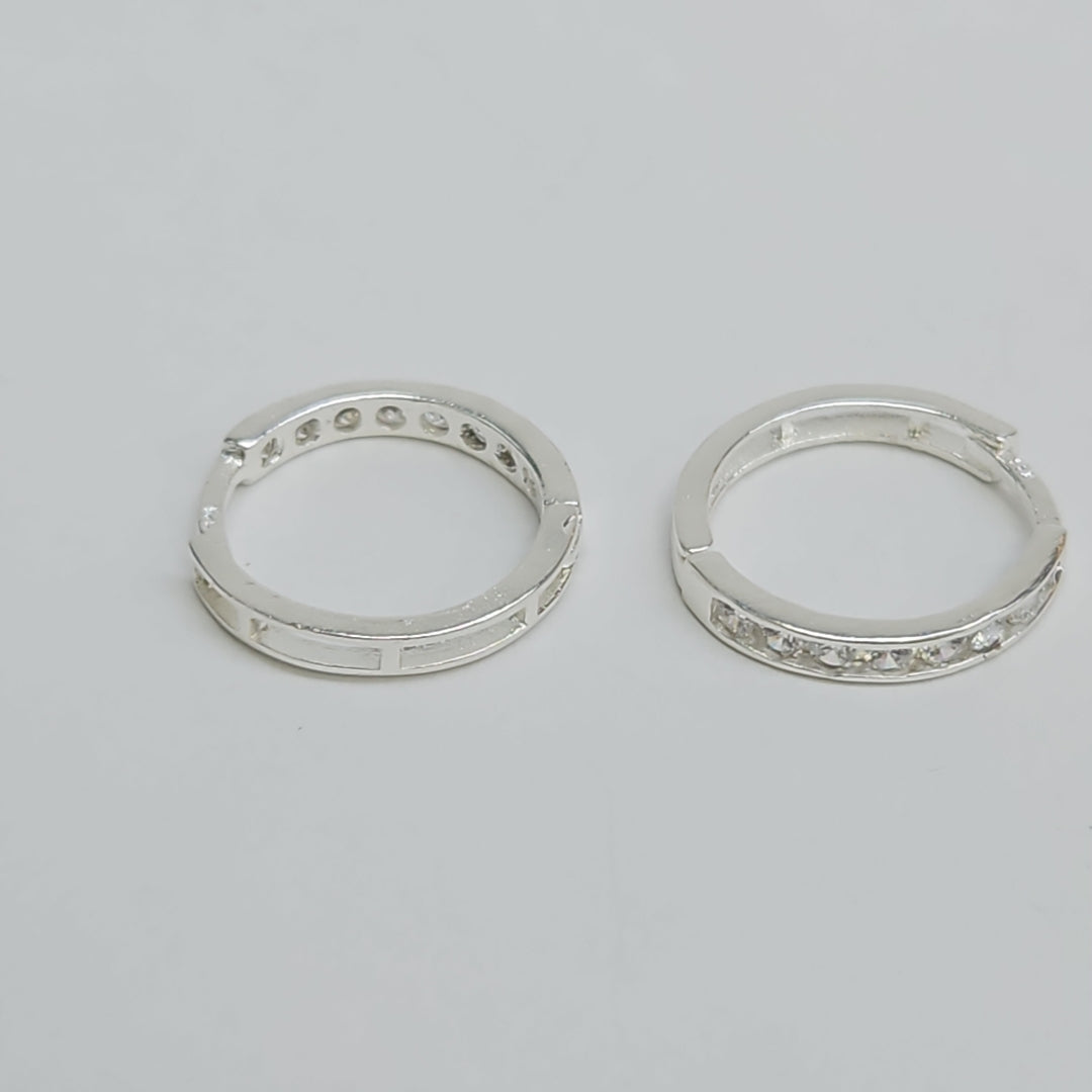 ARRACADAS C/CIRCONIAS PLATA .925 2.1 GR (NUEVO)