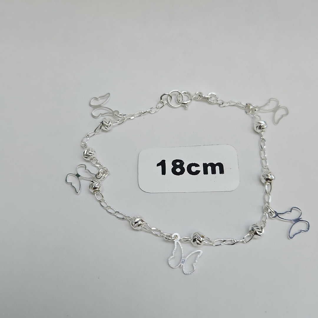 PULSERA TEJIDO ESPECIAL PLATA .925 18 CM 2.8 GR (NUEVO)