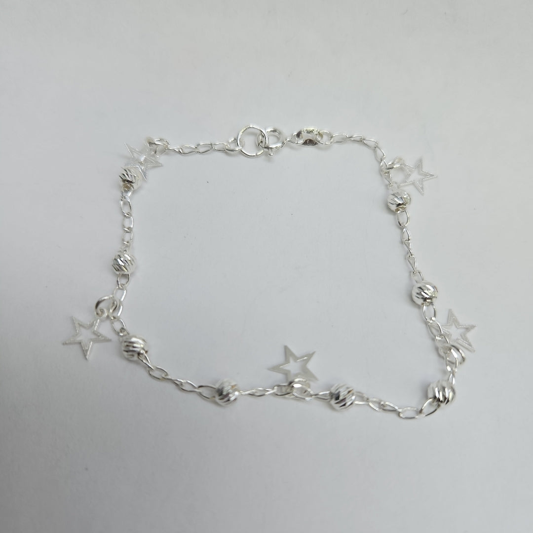 PULSERA TEJIDO ESPECIAL PLATA .925 18 CM 2.7 GR (NUEVO)