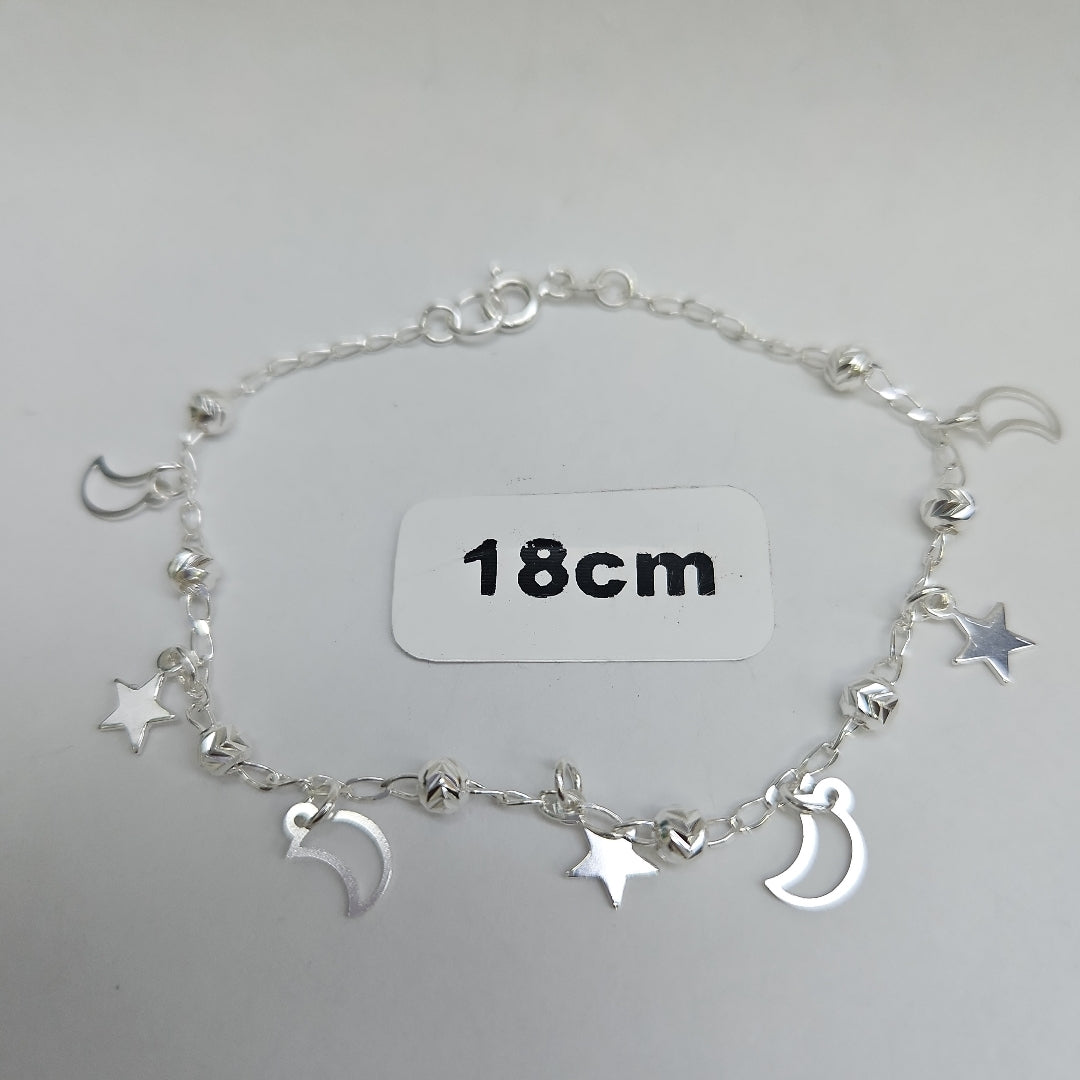 PULSERA TEJIDO TEJIDO ESPECIAL PLATA .925 18 CM 3.1 GR (NUEVO)