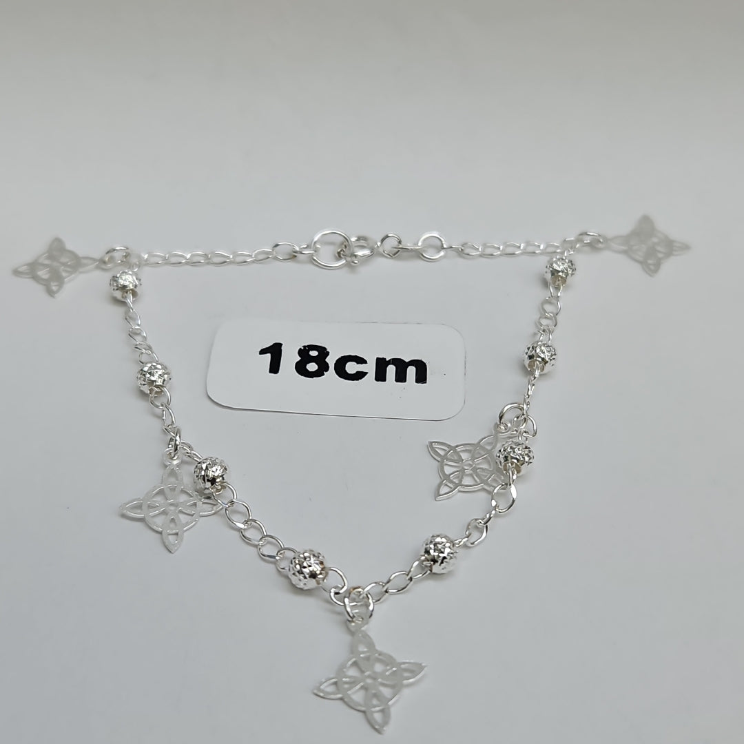 PULSERA TEJIDO ESPECIAL PLATA .925 18 CM 3.3 GR (NUEVO)