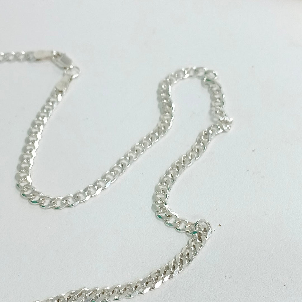 CADENA TEJIDO BARBADO PLATA .925 55 CM 12.5 GR (NUEVO)