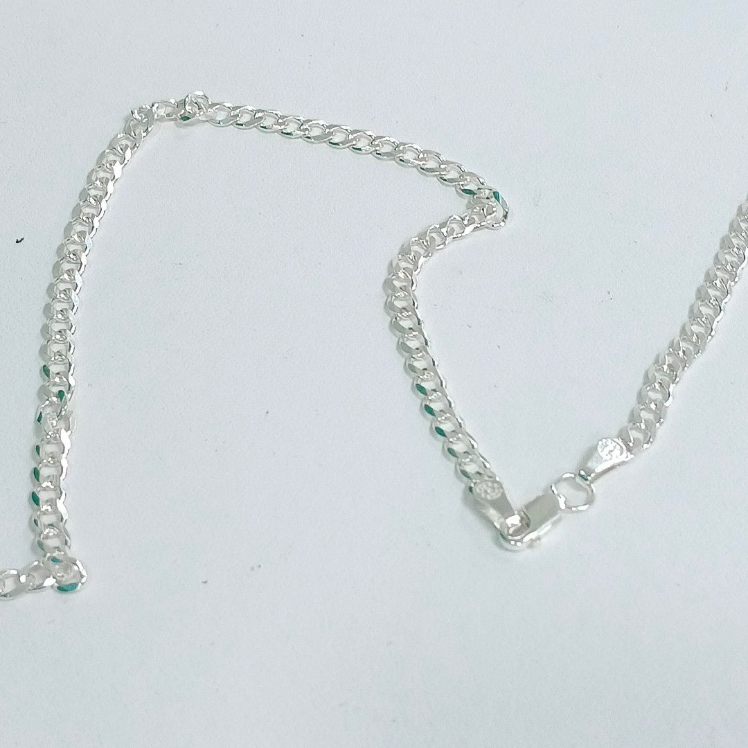 CADENA TEJIDO BARBADO PLATA .925 60 CM 12.9 GR (NUEVO)