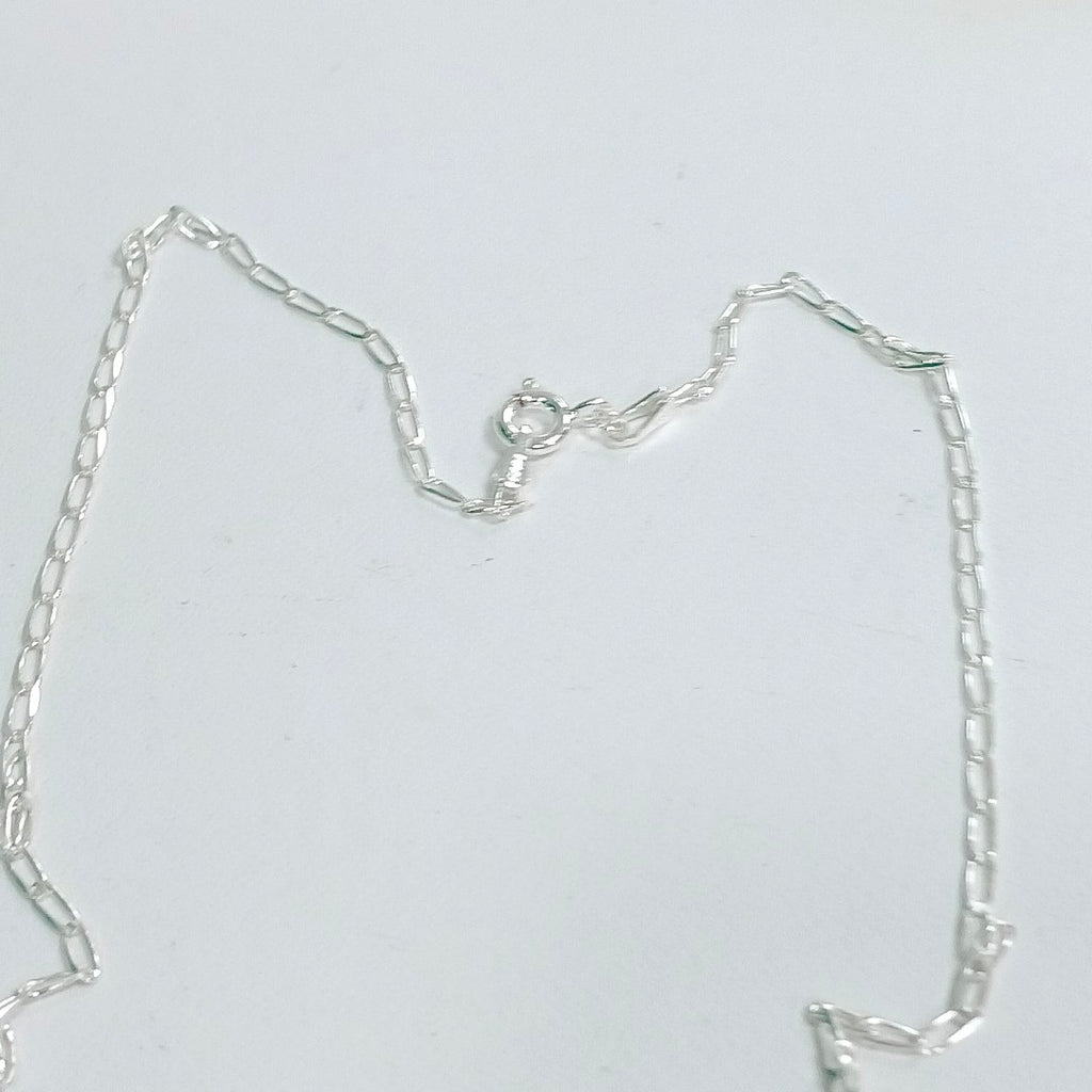 CADENA TEJIDO ESLABONES PLATA .925 60 CM 3 GR (NUEVO)