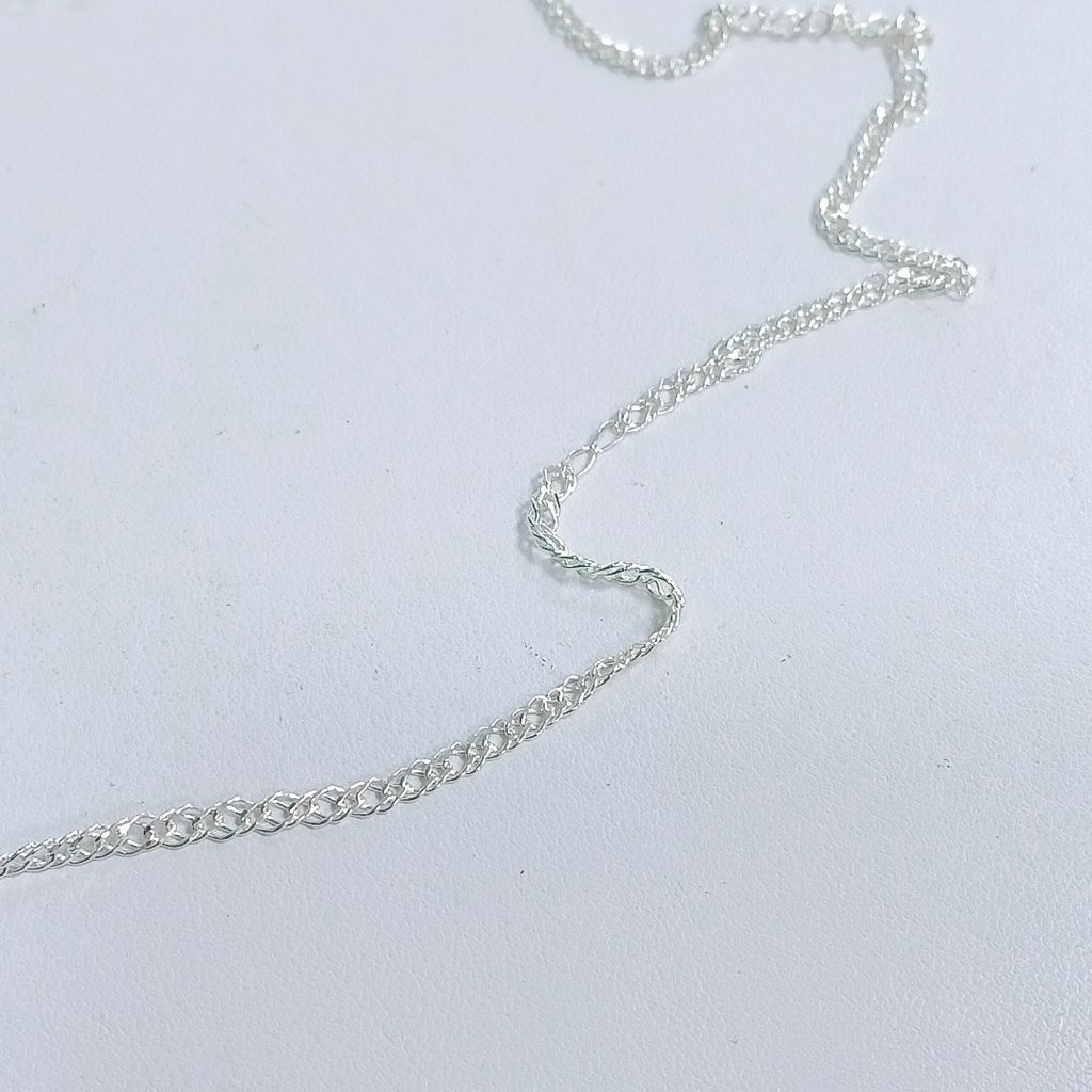 CADENA TEJIDO ESLABONES PLATA .925 55 CM 4.1 GR (NUEVO)