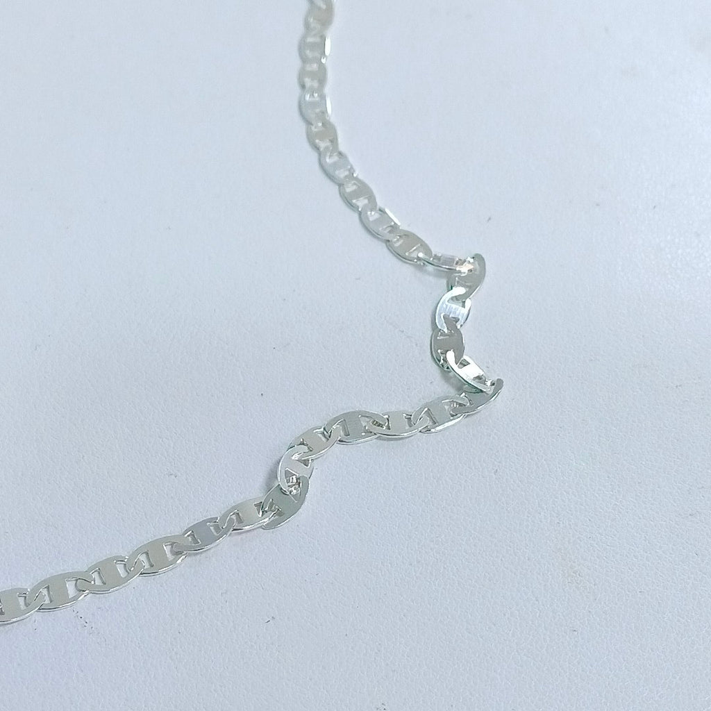 CADENA TEJIDO GUCHI PLATA .925 60 CM 8.9 GR (NUEVO)