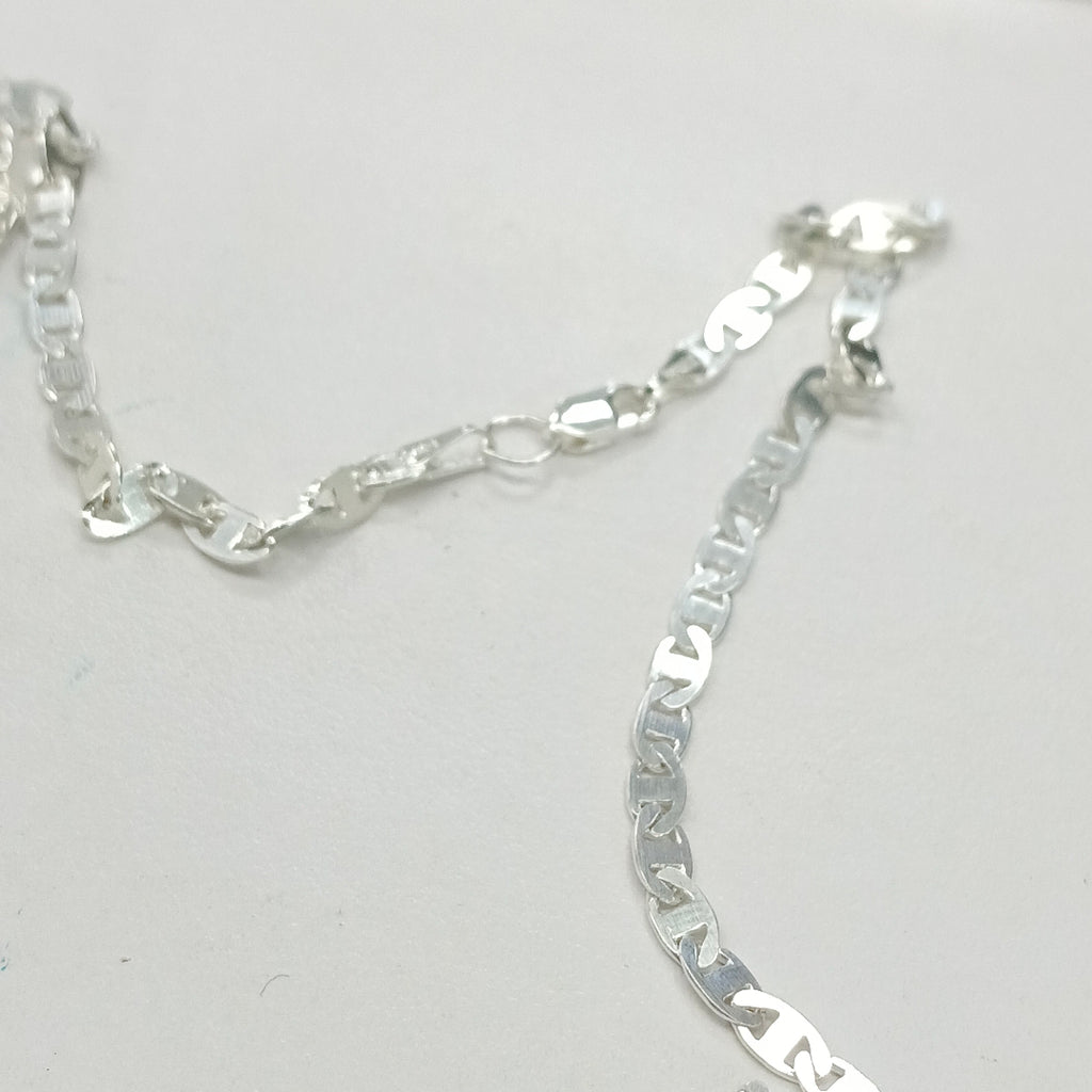 CADENA TEJIDO GUCHI PLATA .925 60 CM 9.8 GR (NUEVO)
