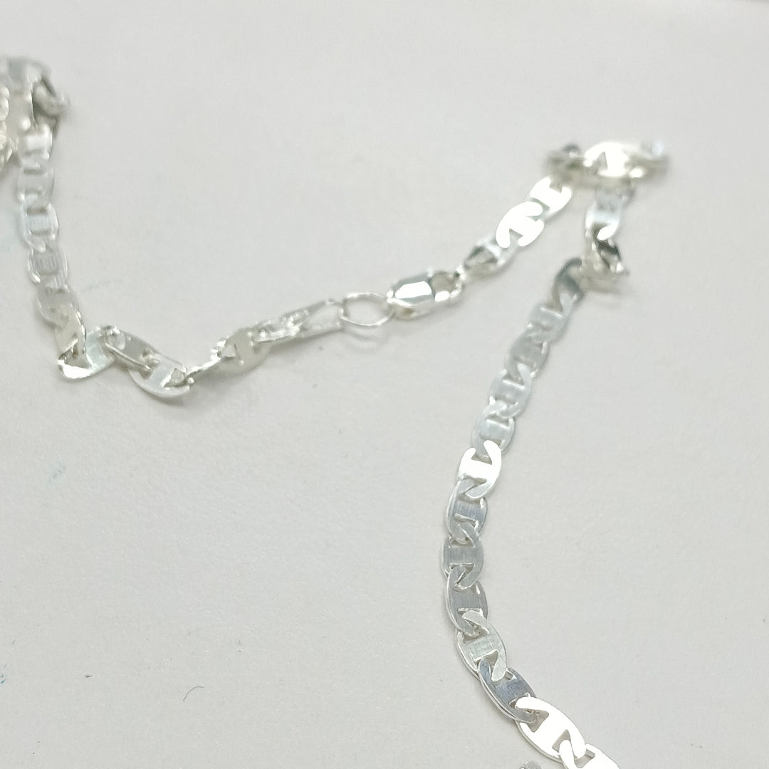 CADENA TEJIDO GUCHI PLATA .925 60 CM 9.8 GR (NUEVO)