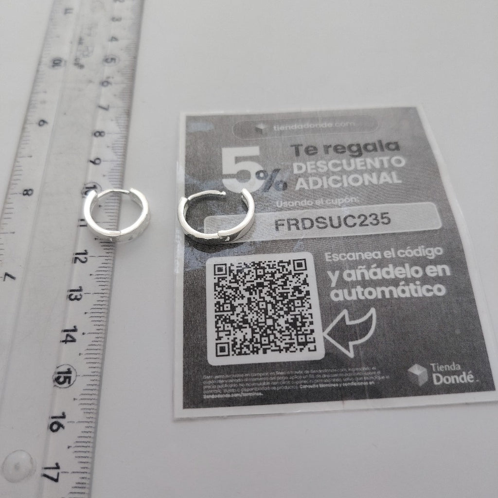 ARRACADAS LABRADAS PLATA .925 3.2 GR (NUEVO)