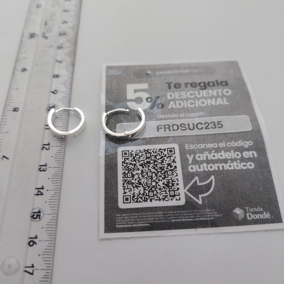 ARRACADAS LABRADAS PLATA .925 3.2 GR (NUEVO)
