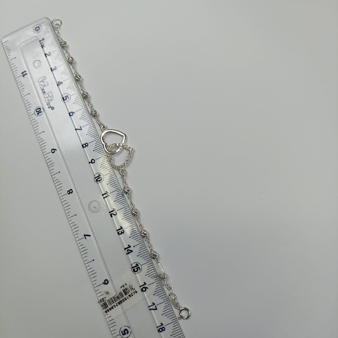 PULSERA TEJIDO TEJIDO ESPECIAL PLATA .925 18 CM 4.1 GR (NUEVO)