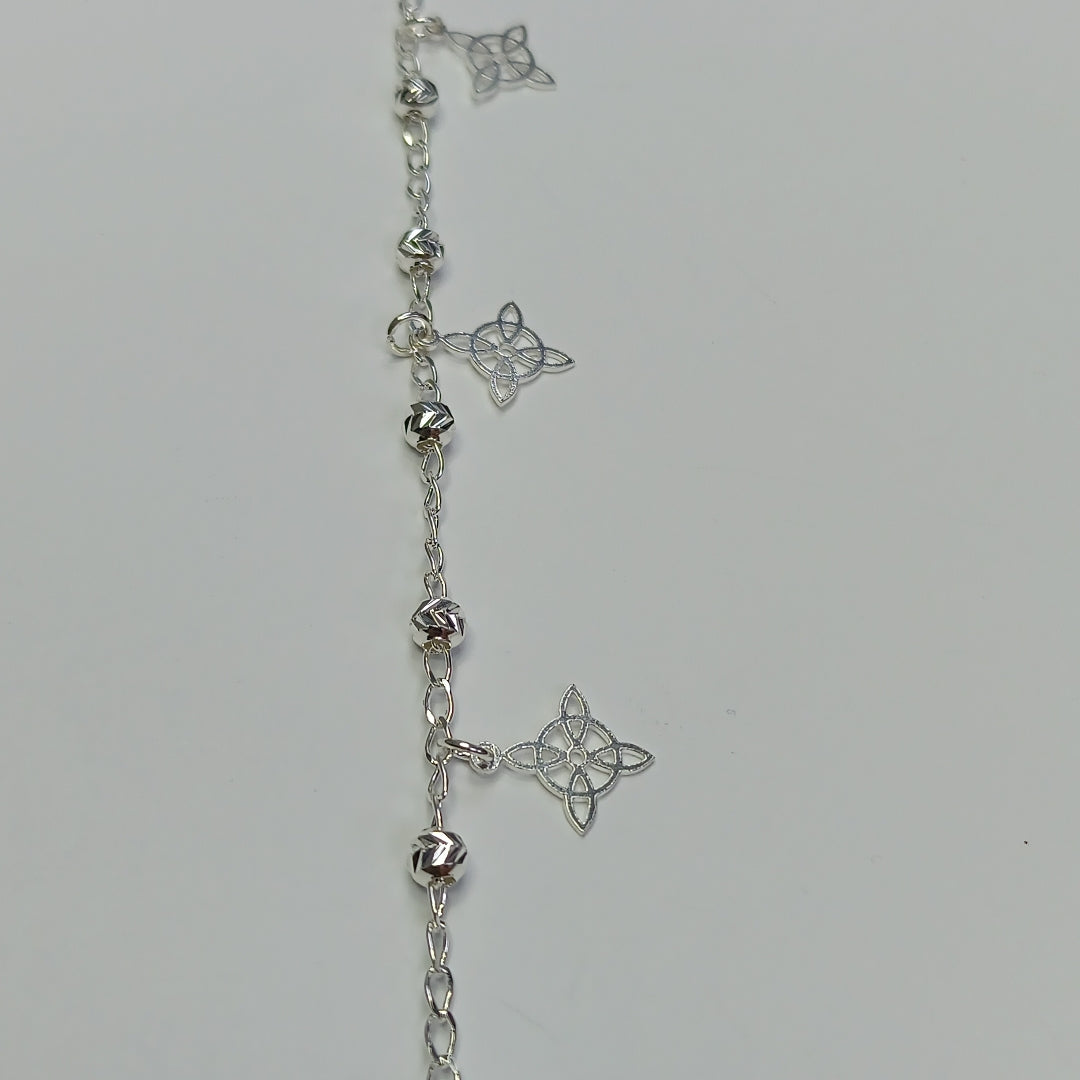 PULSERA TEJIDO ESPECIAL PLATA .925 18 CM 3.2 GR (NUEVO)
