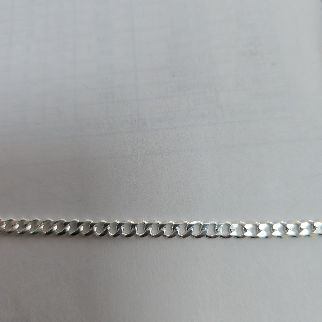 CADENA TEJIDO BARBADO PLATA .925 55 CM 12.7 GR (NUEVO)